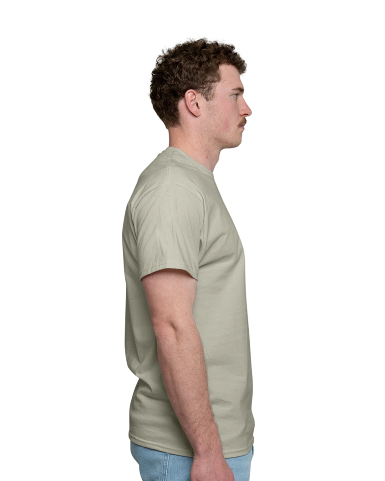 Image of a model wearing a 5250 Hanes Unisex Authentic T-Shirt