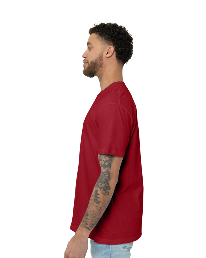 Image of a model wearing a 2001 American Apparel Fine Jersey Tee