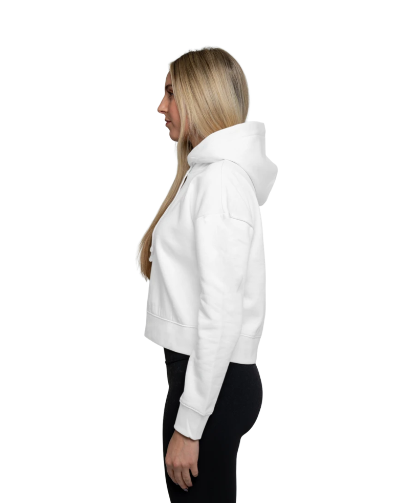 Image of a model wearing a DT6101 District® Women’s V.I.T.™ Fleece Hoodie