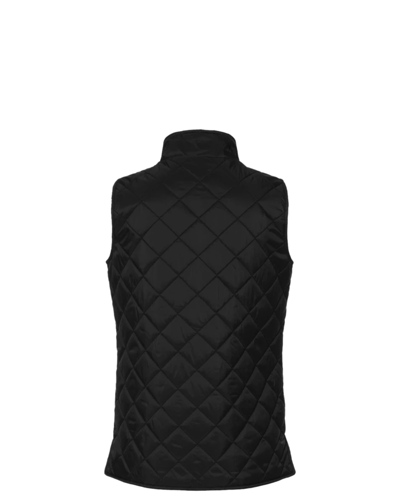 Image of a model wearing a W207359 Weatherproof Women's Vintage Diamond Quilted Vest