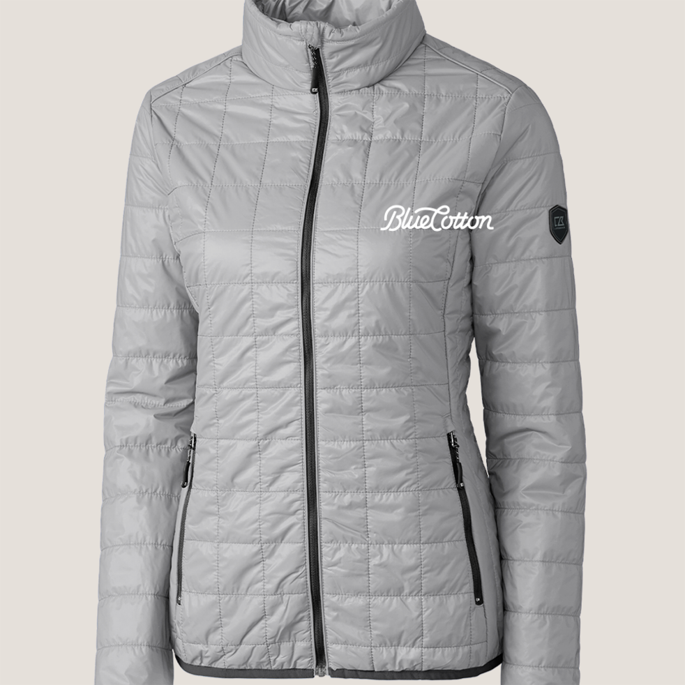 Image of LCO00007 Cutter & Buck Rainier PrimaLoft® Womens Eco Insulated Full Zip Puffer Jacket