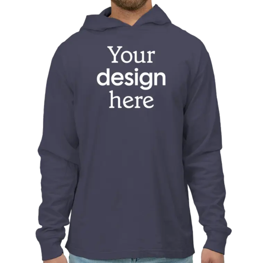 Sample image of GDH280 ComfortWash by Hanes Garment-Dyed Jersey Hooded Long Sleeve T-Shirt