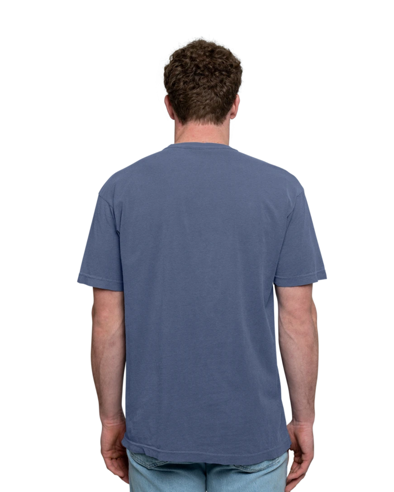 Image of a model wearing a M&O 6500 Garment Dyed Adult Tee