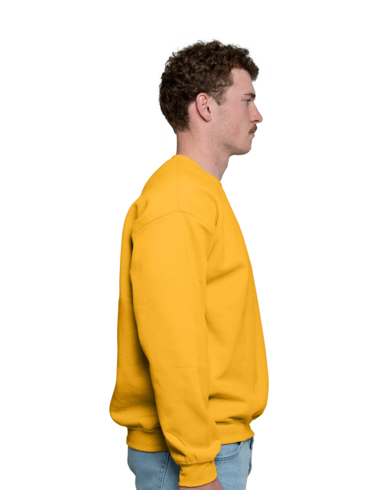 Image of a model wearing a 18000 Gildan Crewneck Sweatshirt