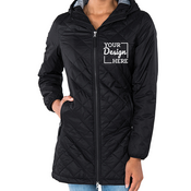 5245 Charles River Women's Lithium Quilted Hooded Parka