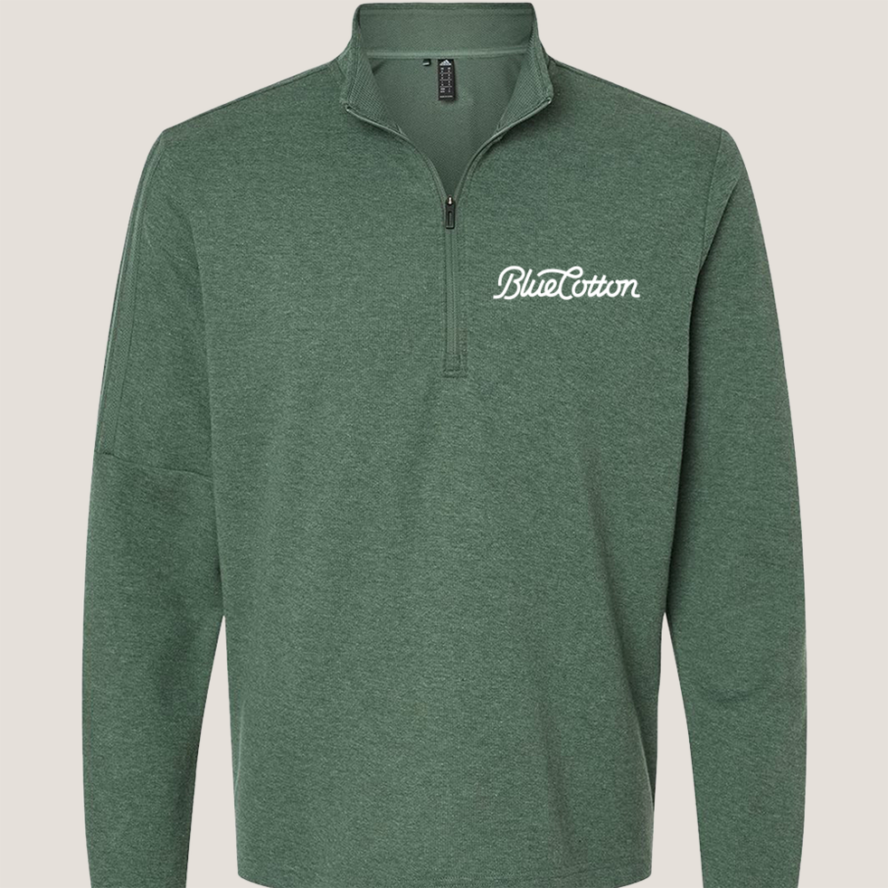 Image of A554 Adidas 3-Stripes Quarter-Zip Sweater