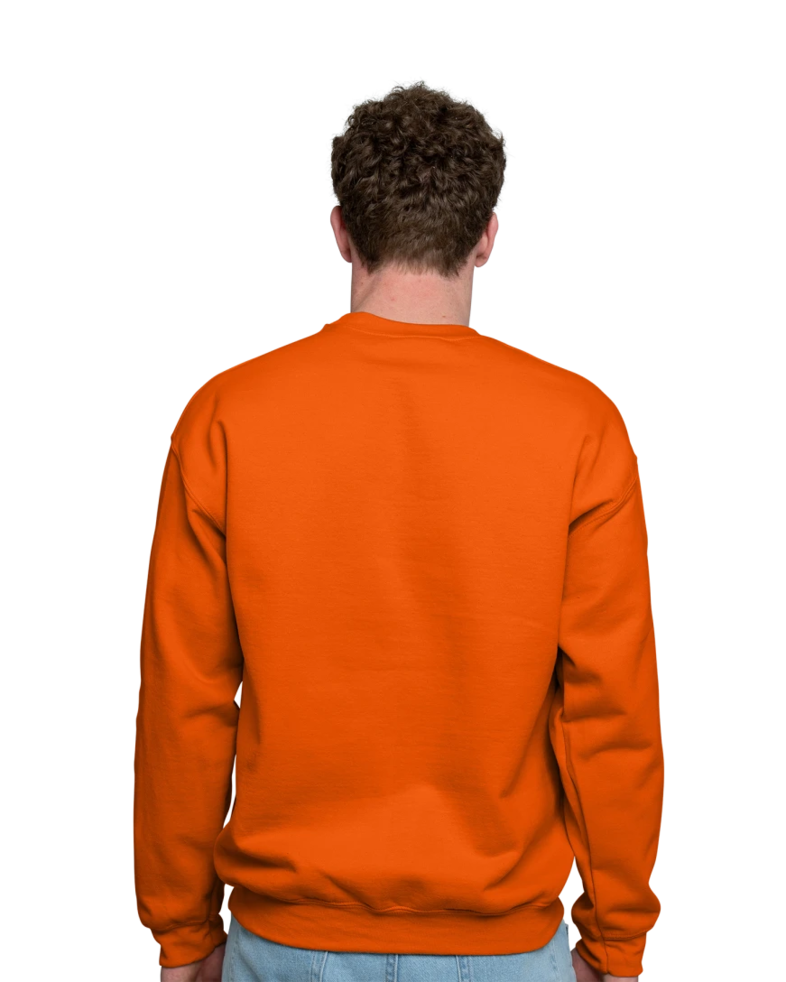 Image of a model wearing a 18000 Gildan Crewneck Sweatshirt