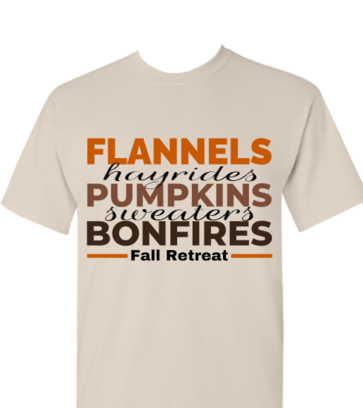 Fannels, Pumpkins, Bonfires design idea