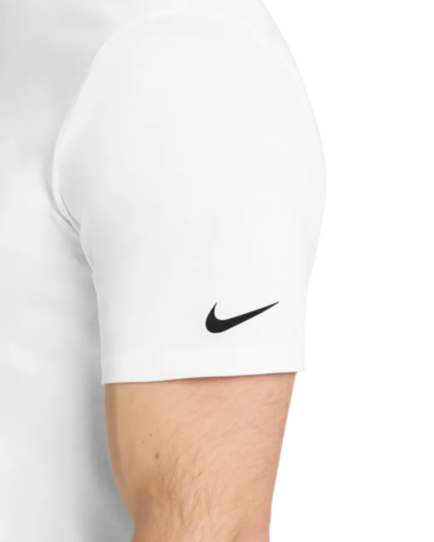 Closeup of a NKBQ5231 Nike Dri-FIT Cotton/Poly Tee