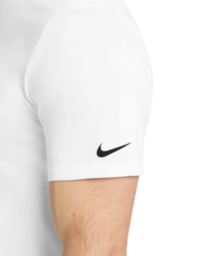 Closeup of a NKBQ5231 Nike Dri-FIT Cotton/Poly Tee
