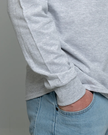 Closeup of a PC61LS Port & Company Long Sleeve