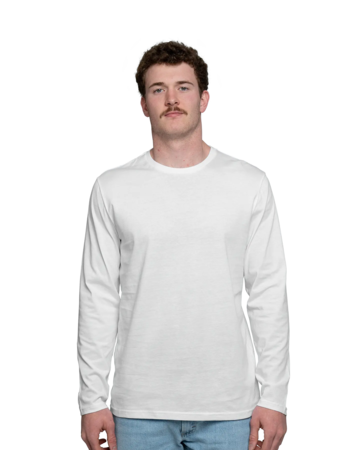 Model wearing a DT105 District Long Sleeve Tee