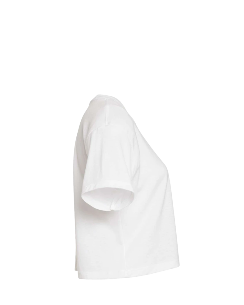 Image of a model wearing a 1580 Next Level Women's Ideal Crop Tee