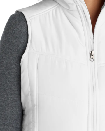 Closeup of a L709 Port Authority Ladies Puffy Vest