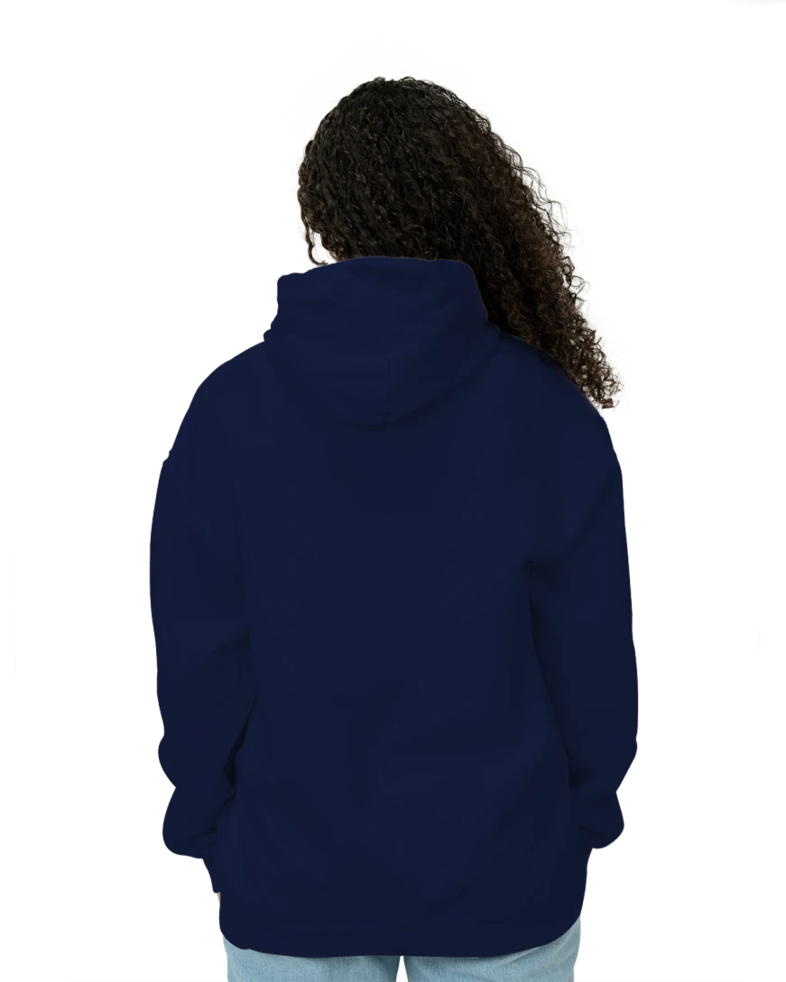 Image of a model wearing a 993M Jerzees Full Zip Hood