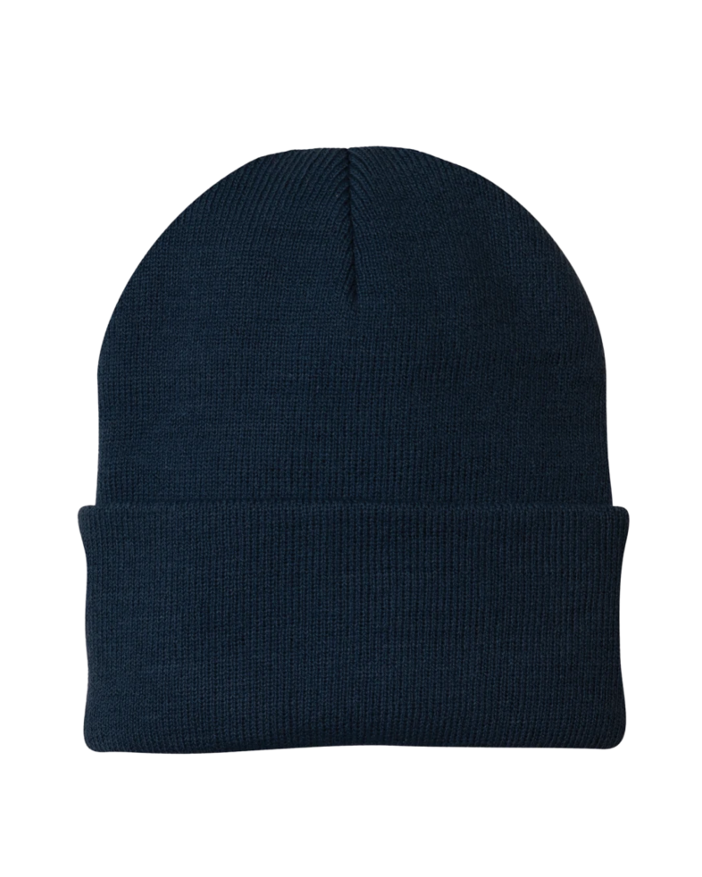 Image of a model wearing a CP90 Port & Company Knit Cap