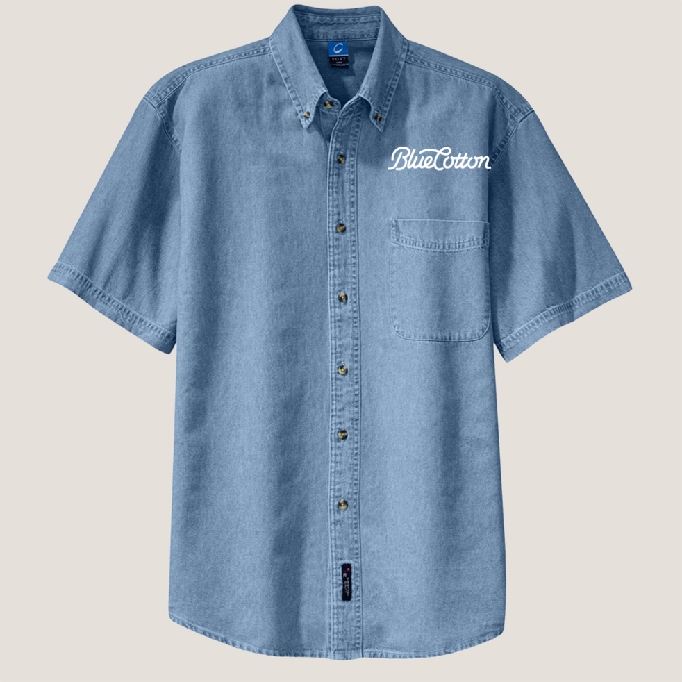 Image of SP11 Port & Company Short Sleeve Value Denim