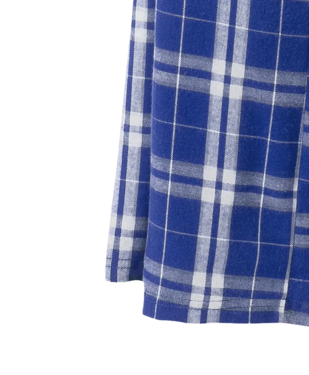Closeup of a DT1800 District Young Mens Flannel Plaid Pant