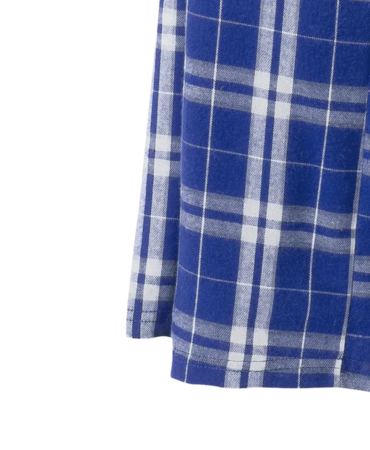 Closeup of a DT1800 District Young Mens Flannel Plaid Pant