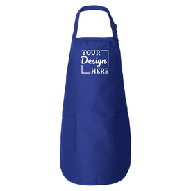 Q4350 Q-Tees Full-Length Apron with Pockets