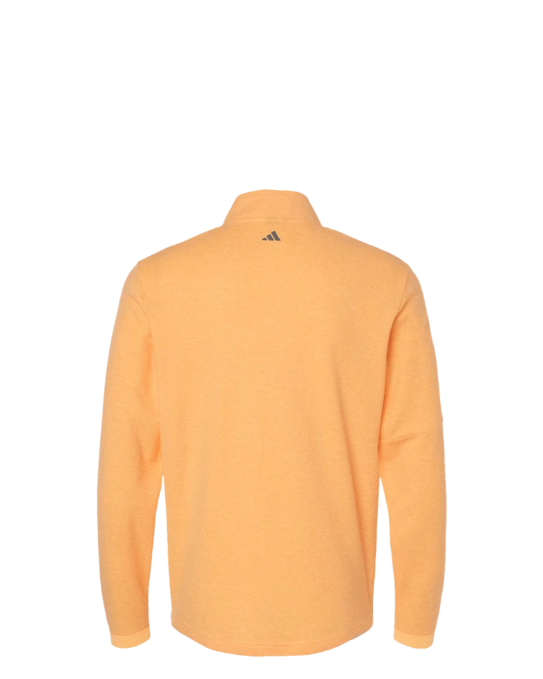 Image of a model wearing a A554 Adidas 3-Stripes Quarter-Zip Sweater