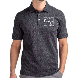 Custom Featured Brands:  MCK00117 Cutter & Buck Men's Advantage Tri-Blend Space Dye Polo