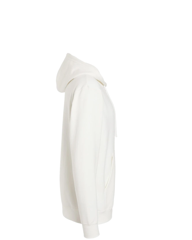 Image of a model wearing a PRM4500 Independent Trading Co. Unisex Midweight Pigment-Dyed Hooded Sweatshirt