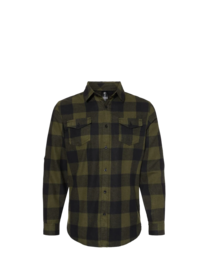 Image of a model wearing 8210 Burnside Yarn-Dyed Long Sleeve Flannel Shirt