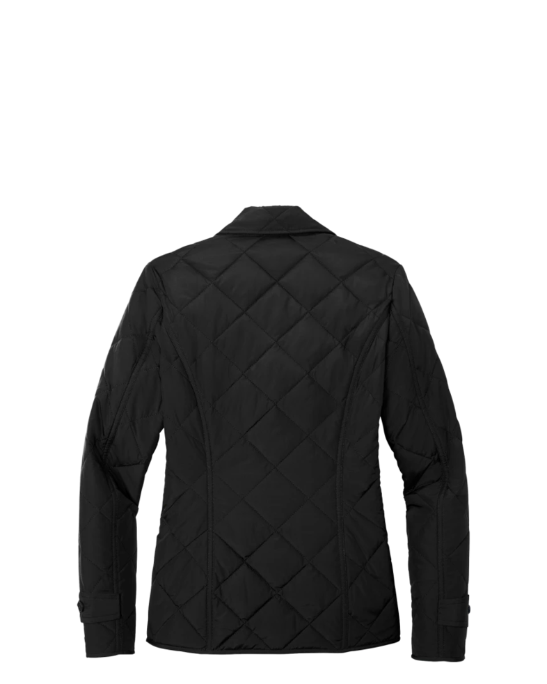 Image of a model wearing a BB18601 Brooks Brothers® Women’s Quilted Jacket