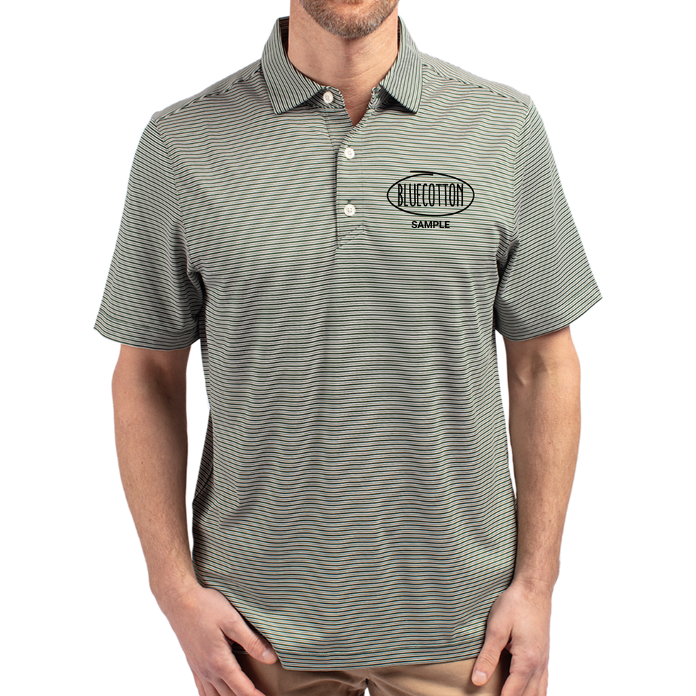 Image of MCK01302 Cutter & Buck Forge Eco Double Stripe Stretch Recycled Mens Polo