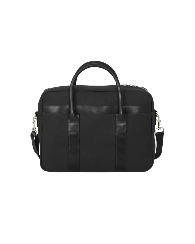 Image of a model wearing a BB18830 Brooks Brothers® Wells Briefcase