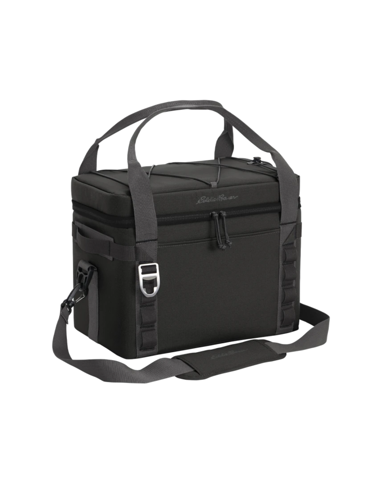 Image of a model wearing a EB800 Eddie Bauer Max Cool 24-Can Cooler