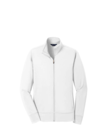 Image of a model wearing LST241 Sport-Tek Ladies Sport-Wick Fleece Full-Zip Jacket