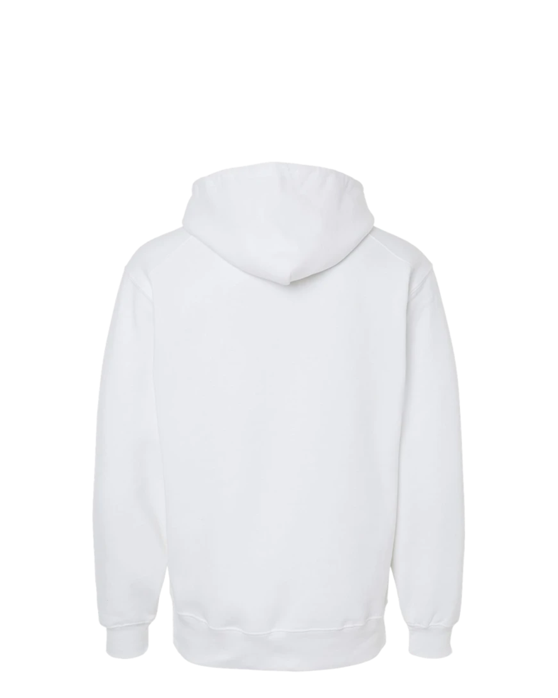 Image of a model wearing a 1254 Badger Hooded Sweatshirt