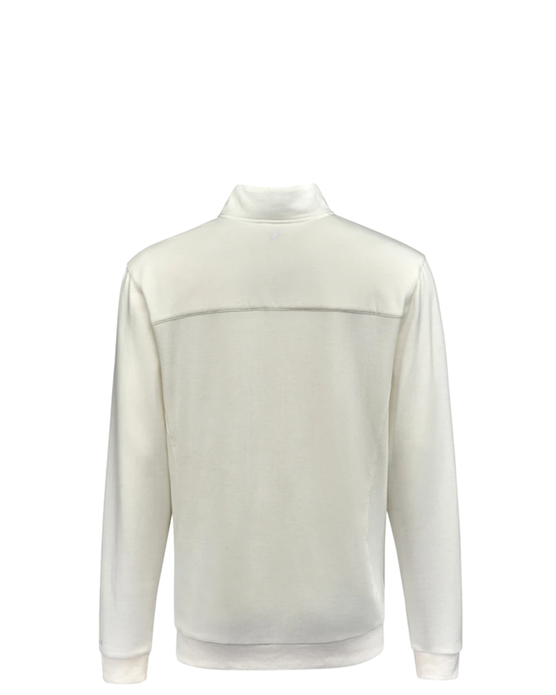 Image of a model wearing a N18090 Nautica Explorer Fleece Quarter-Zip