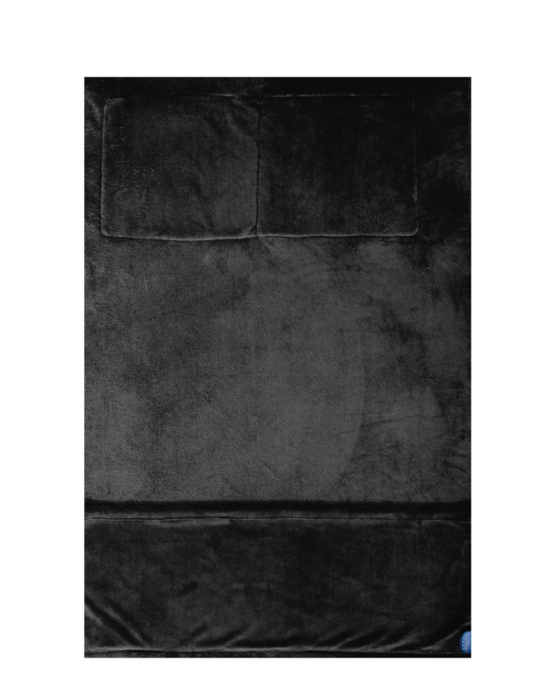 Image of a model wearing a BP75 Port Authority Packable Travel Blanket