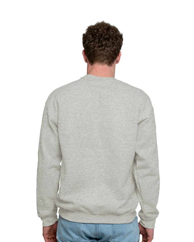 Image of a model wearing a 18000 Gildan Crewneck Sweatshirt