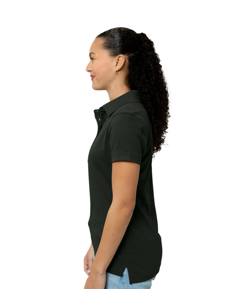 Image of a model wearing a LCK08685 Cutter & Buck Ladies Advantage Tri-Blend Pique Polo