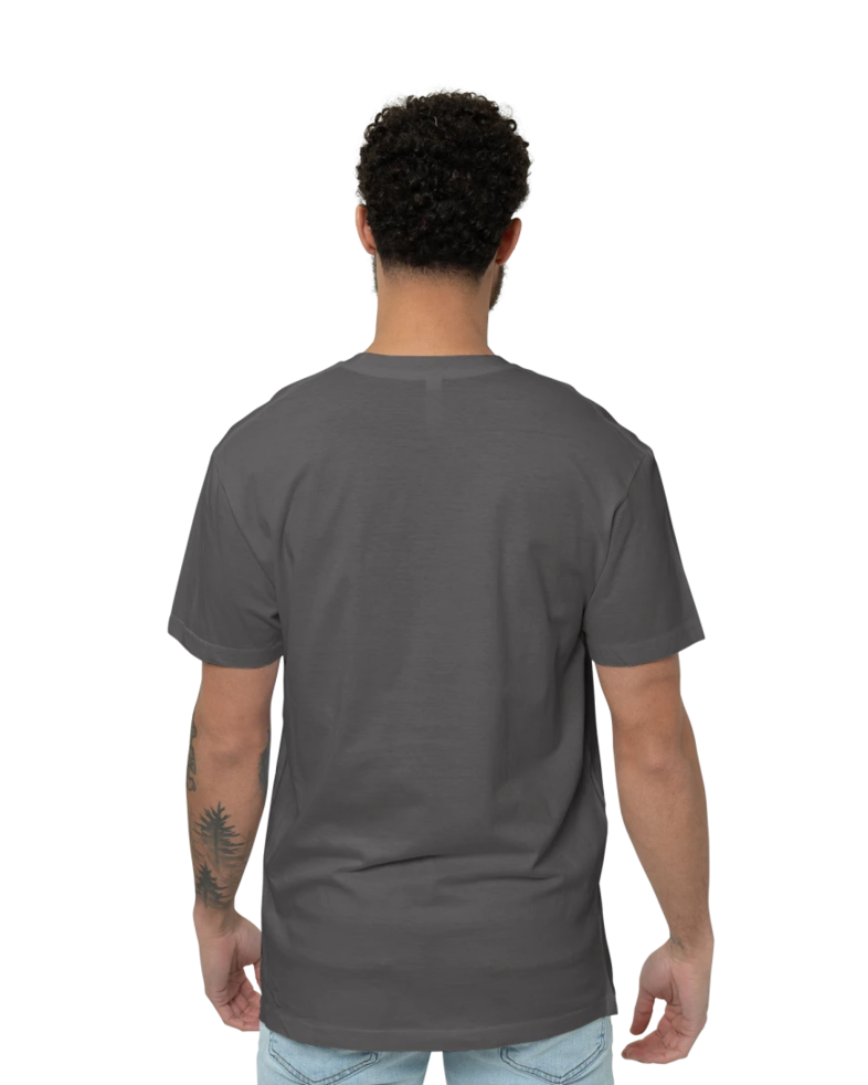 Image of a model wearing a 2001 American Apparel Fine Jersey Tee