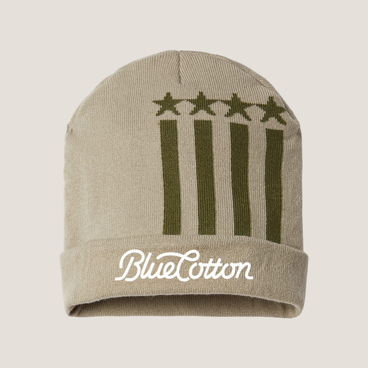 Sample image of RK12 CAP AMERICA USA-Made Patriotic Cuffed Beanie