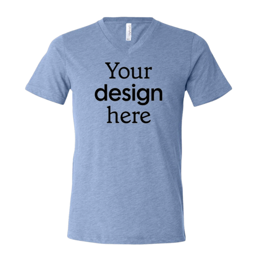 Sample image of 3415C Bella + Canvas Unisex Tri-Blend Short-Sleeve V-Neck T-Shirt