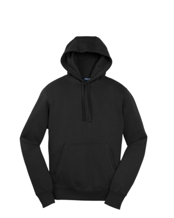 Model wearing a ST254 Sport-Tek Pullover Hooded Sweatshirt