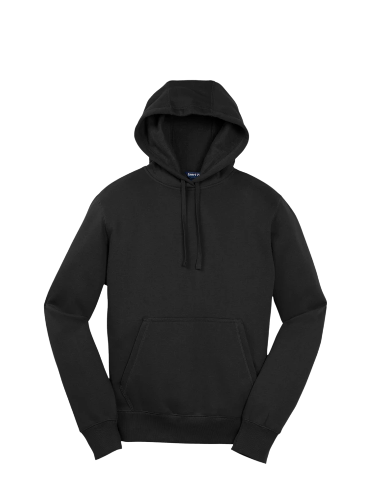 Image of a model wearing a ST254 Sport-Tek Pullover Hooded Sweatshirt