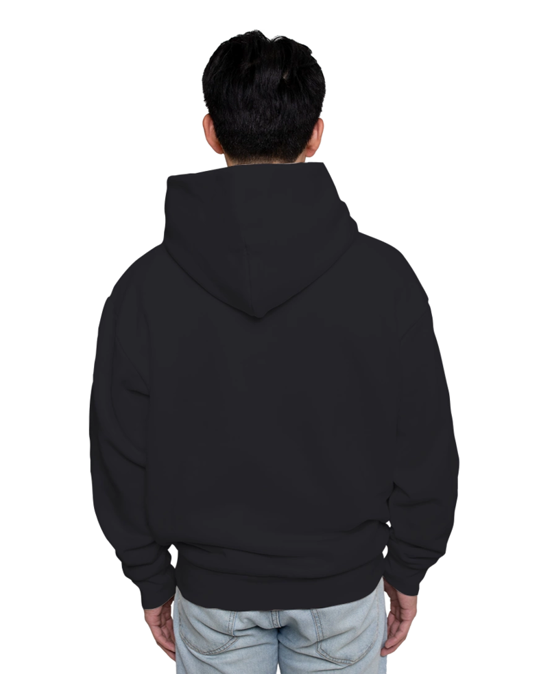Image of a model wearing a IND330BLV Unisex Boulevard Heavyweight Hooded Sweatshirt