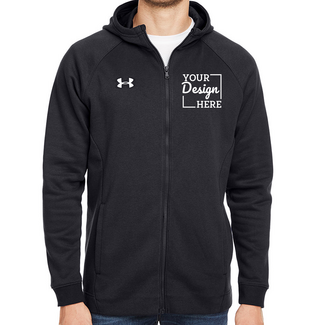Sweatshirts:  1351313 Under Armour Men's Hustle Full-Zip Hooded Sweatshirt
