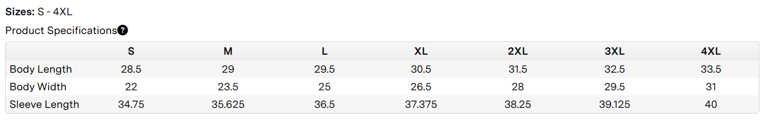 Size chart for a 1379757 Under Armour Men's Rival Fleece Hooded Sweatshirt