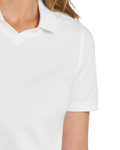 Closeup of a L455 Port Authority Ladies' Rapid Dry Polo