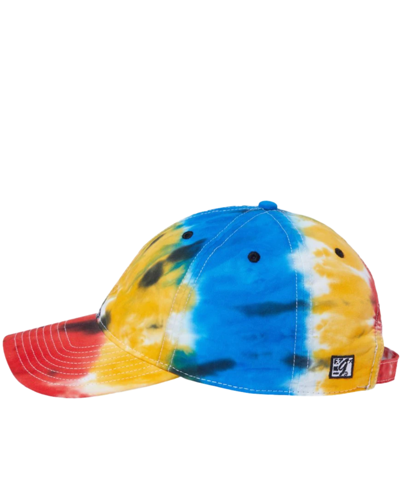 Image of a model wearing a GB482 The Game Asbury Tie-Dyed Twill Cap