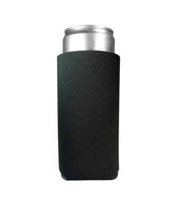 Model wearing a FZCC12S FoamZone Collapsible 12 oz. Slim Can Cooler