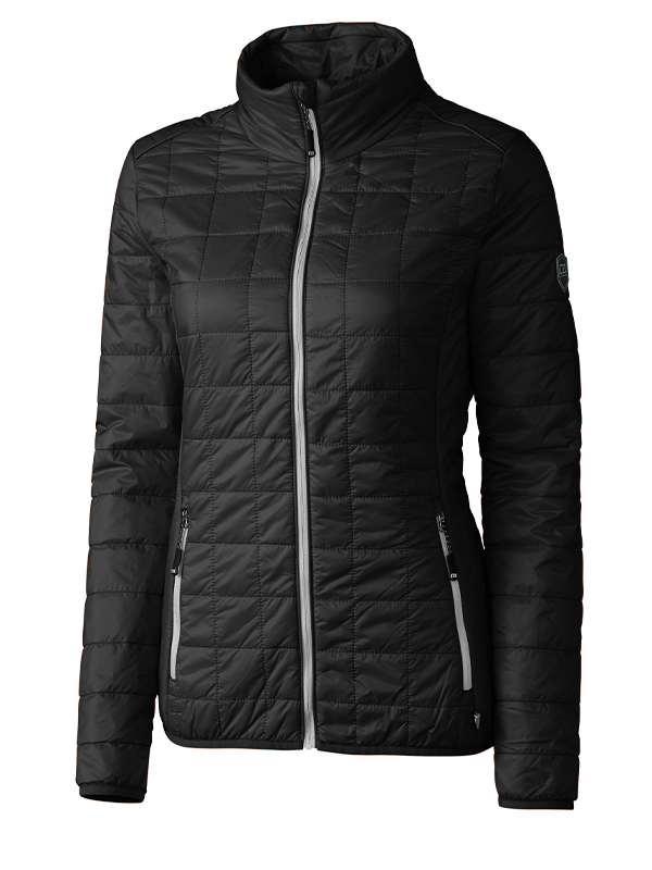 LCO00007 Cutter & Buck Rainier PrimaLoft® Womens Eco Insulated Full Zip Puffer Jacket